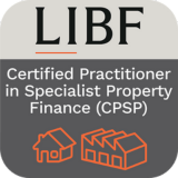 London Institute of Banking and Finance Certified Practitioner of Specialist Property Finance Badge - Michael Galloway