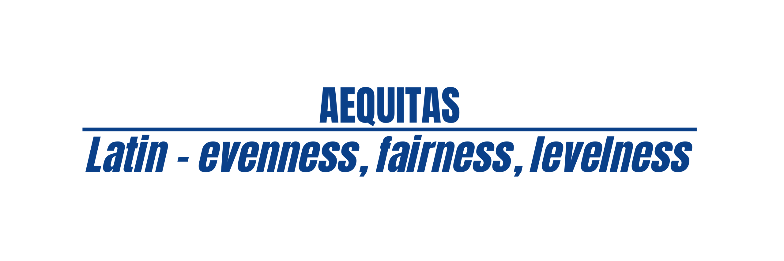 Definition of Aequitas – the origin of equity in property development finance